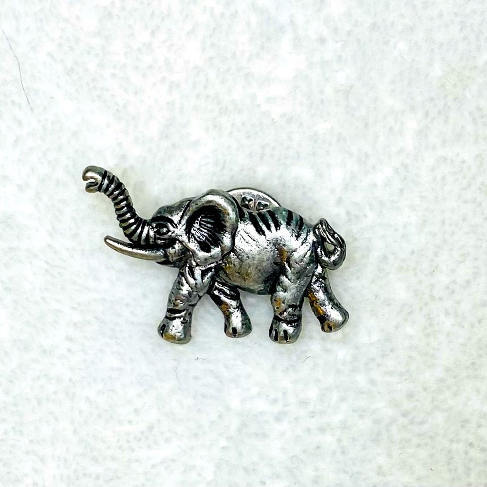 J. Crew Silver Elephant Lapel Pin
